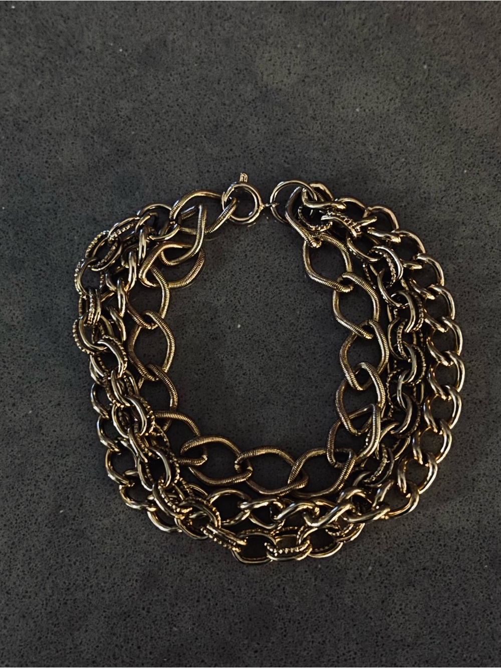 Multi-Strand Gold Chain Bracelet